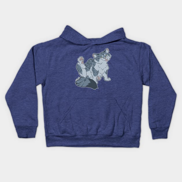 House Tiger Kids Hoodie by TaksArt